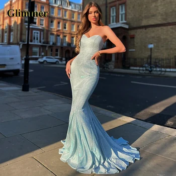 גלימר בתולת הים מתוקה ערב שמלות רשמיות שמלות לנשף להתאמה אישית צבעים Abendkleider Vestidos דה גאלה עבור נשים 2023